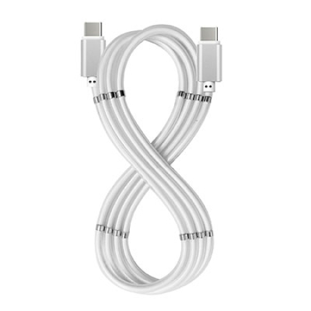 USB-JOHTO USB-C/USB-C 1M MAGN. 60W 880-USBCUSBCMAGWH