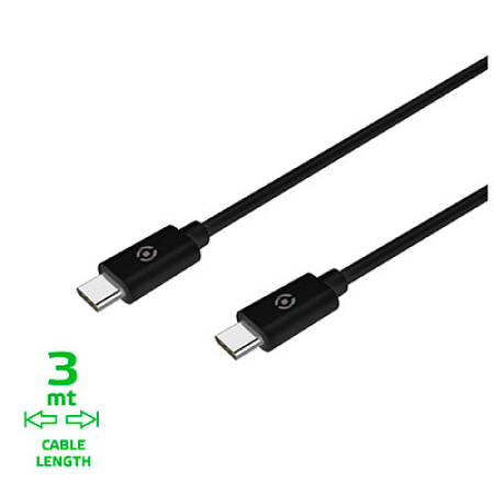 USB-JOHTO USB-C/USB-C 3M 60W 880-USBCUSBCPD3MBK